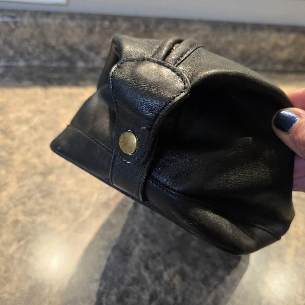Truly Vintage Coach Mens Black Glove Tanned Leather Accessory Travel Pouch - Picture 3 of 9